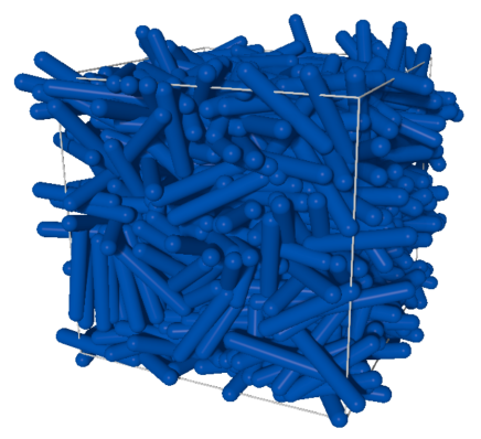 Image of rods in a periodic shearing flow